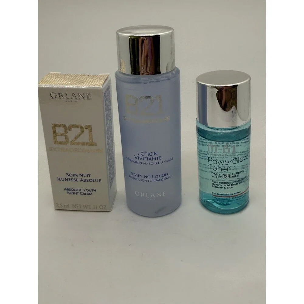 Orlane B21 Extraordinaire ABSOLUTE YOUTH CREAM .11oz, VIVIFYING LOTION 2oz & M61